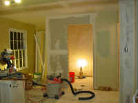 drywall complete.JPG (789042 bytes)